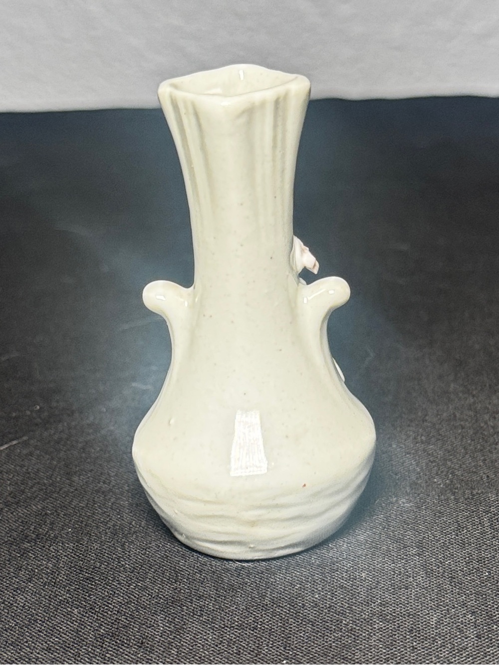 Vintage German Miniature Porcelain Bud Vases Set of 5 Applied 3D Floral Accents - Picture 10 of 14